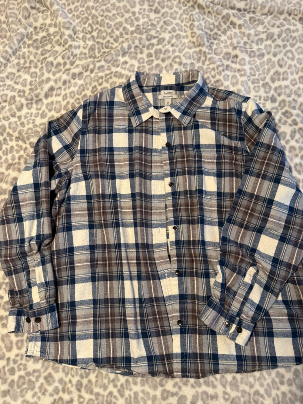 LL Bean Women’s 2x Relaxed Fit Flannel